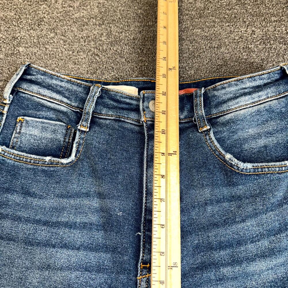 Anthropologie Pilcro The Cigarette Slim Straight Jean Women 27T Blue Frayed Hem - Picture 8 of 8